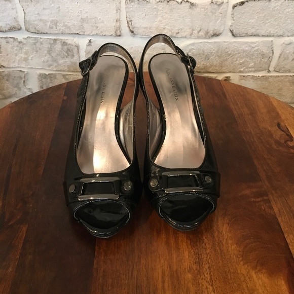 Anne Klein Black sandals 4 inch heels - Picture 1 of 3